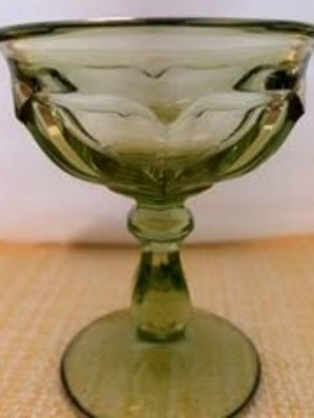 Old Williamsburg Verde Green Champagne Glass
